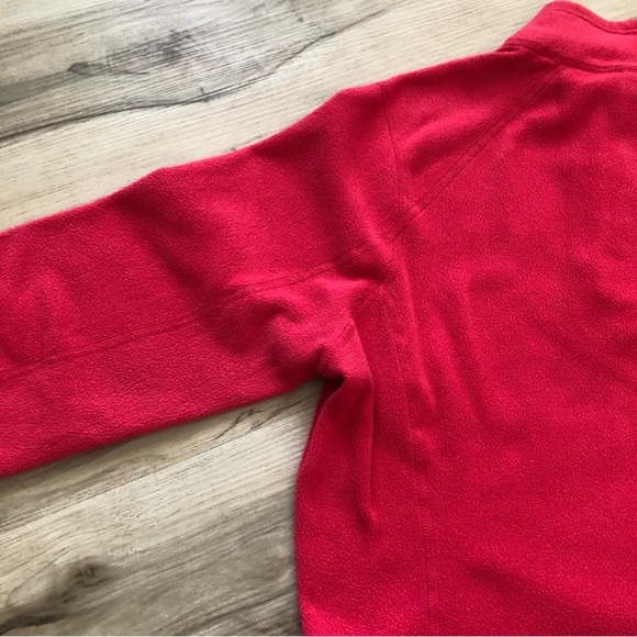The North Face Red Fleece Half Zip Polartec Sweater - Picture 6 of 13